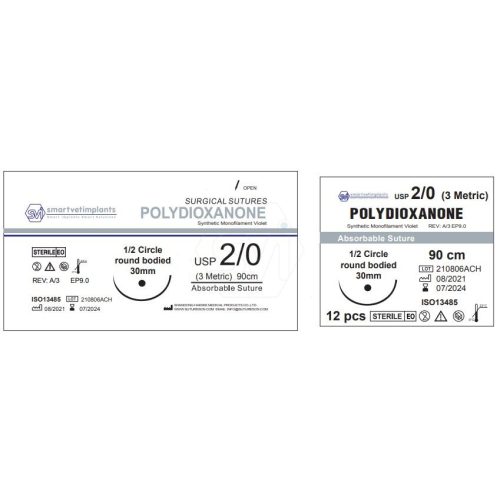 PDO 2/0 absorbable suture