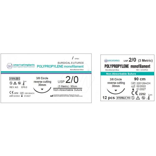PP 2/0 Non-absorbable suture